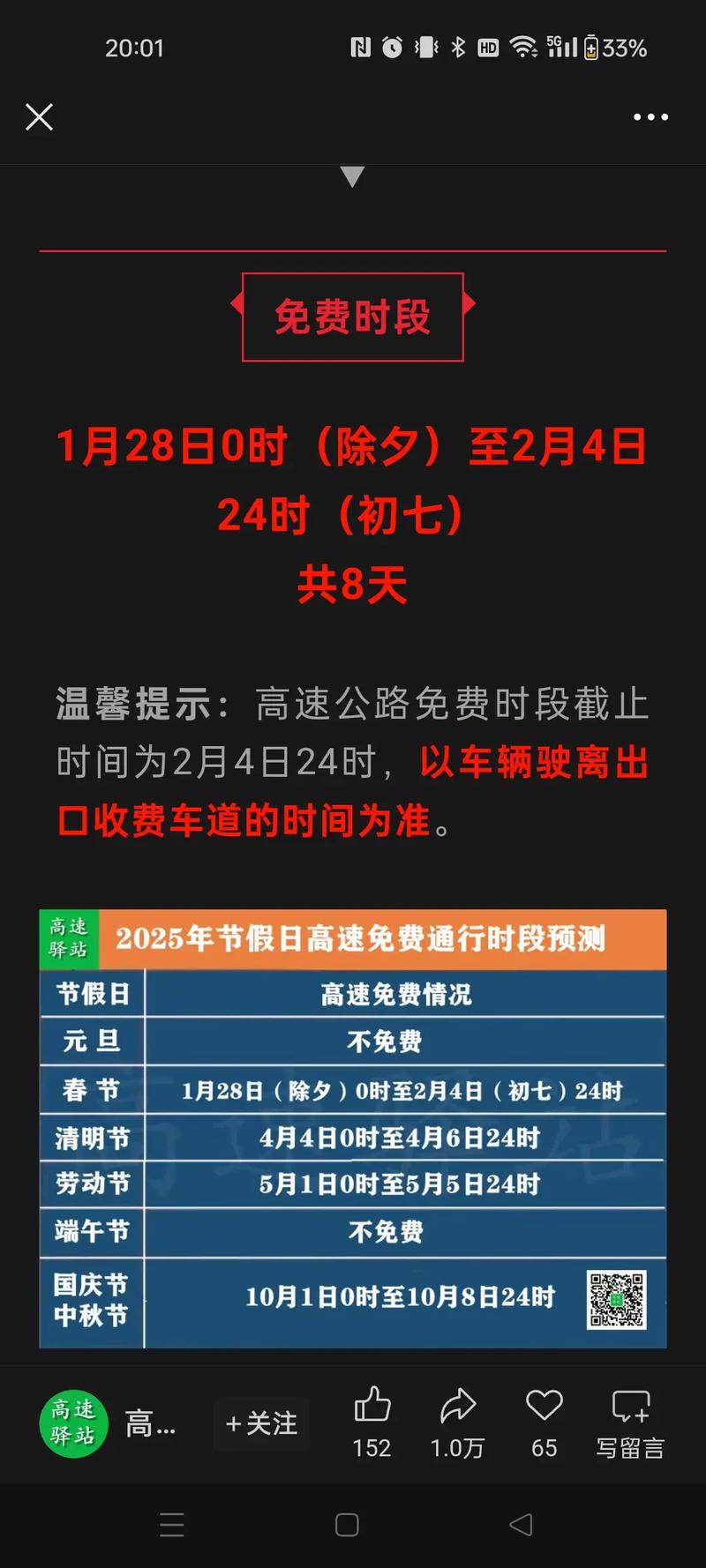 2026春节高速免费时间公布！几号到几号？快来看
