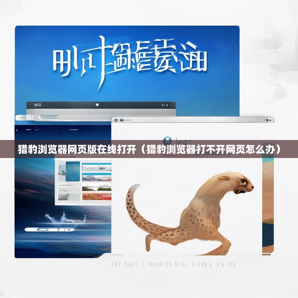 猎豹浏览器网页版在线打开（猎豹浏览器打不开网页怎么办）