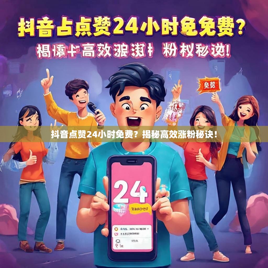 抖音点赞24小时免费？揭秘高效涨粉秘诀！