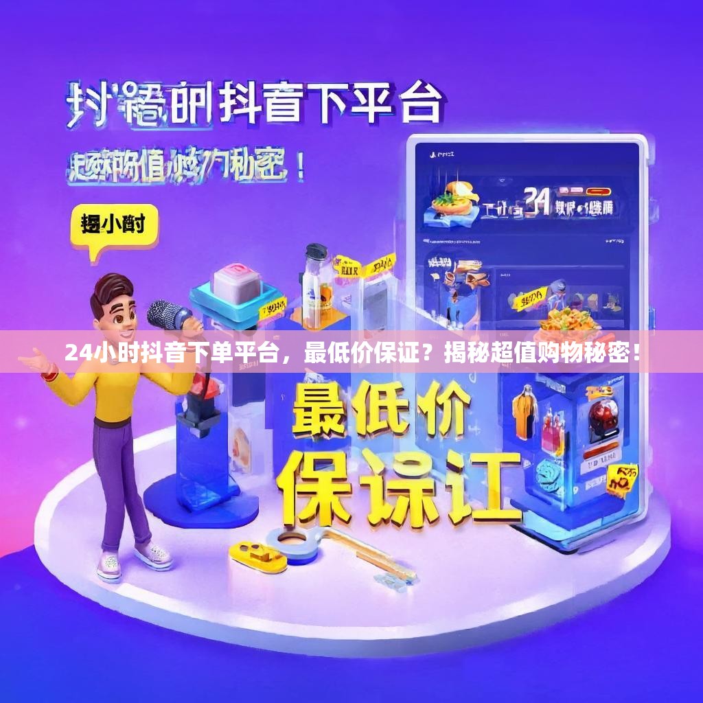 24小时抖音下单平台，最低价保证？揭秘超值购物秘密！