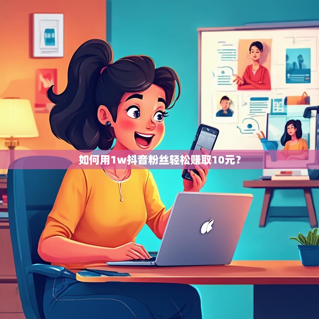 如何用1w抖音粉丝轻松赚取10元？