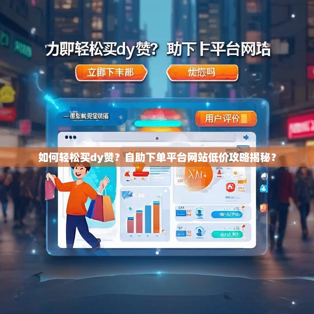 如何轻松买dy赞？自助下单平台网站低价攻略揭秘？