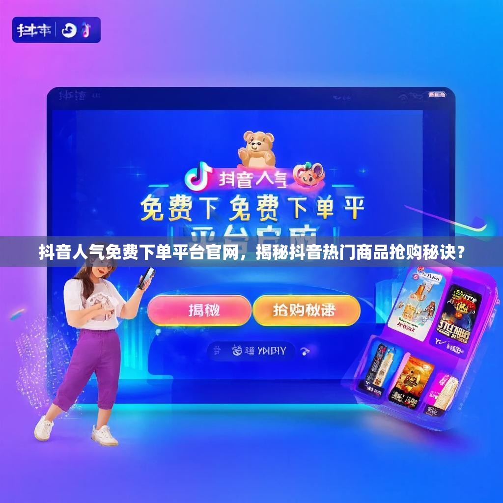 抖音人气免费下单平台官网，揭秘抖音热门商品抢购秘诀？