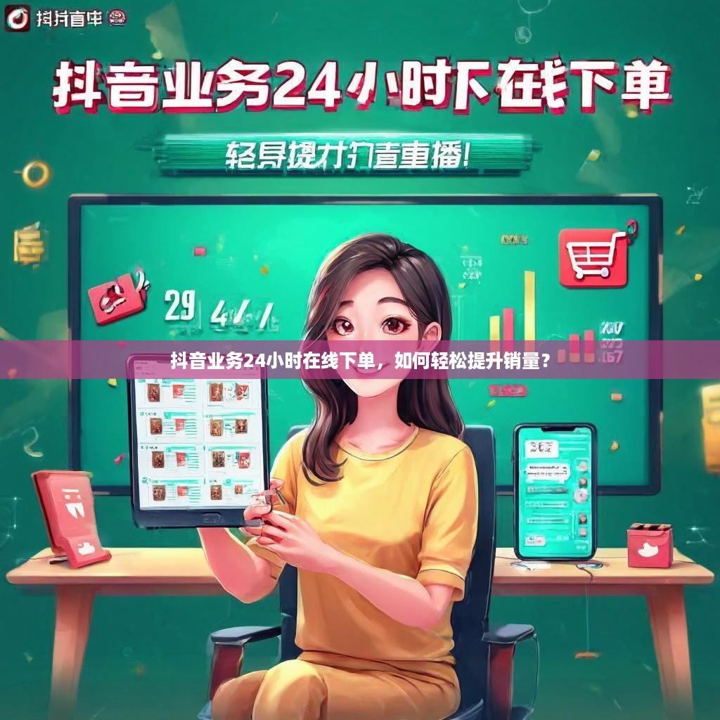 抖音业务24小时在线下单，如何轻松提升销量？