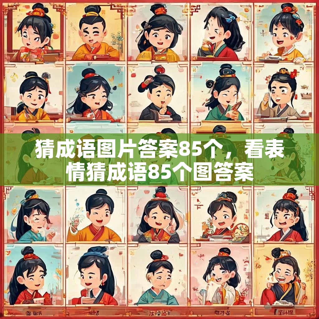猜成语图片答案85个，看表情猜成语85个图答案