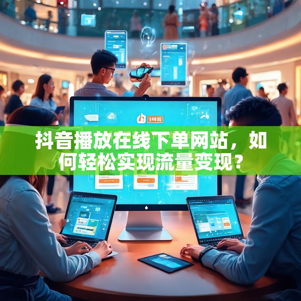 抖音播放在线下单网站，如何轻松实现流量变现？