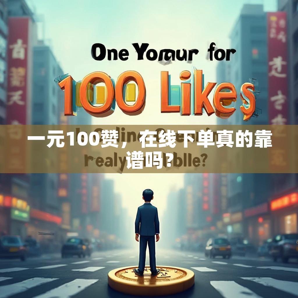 一元100赞，在线下单真的靠谱吗？
