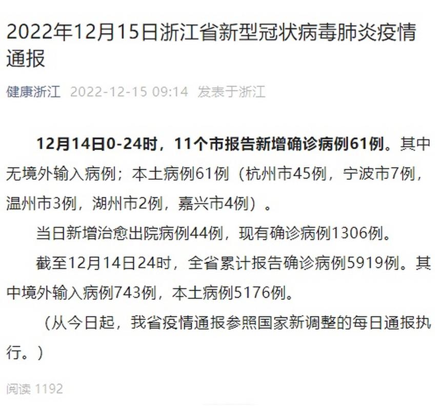 浙江新增11例本土确诊病例 浙江新增11例新冠