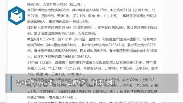 31省疫情最新数据：今日新增确诊多少例