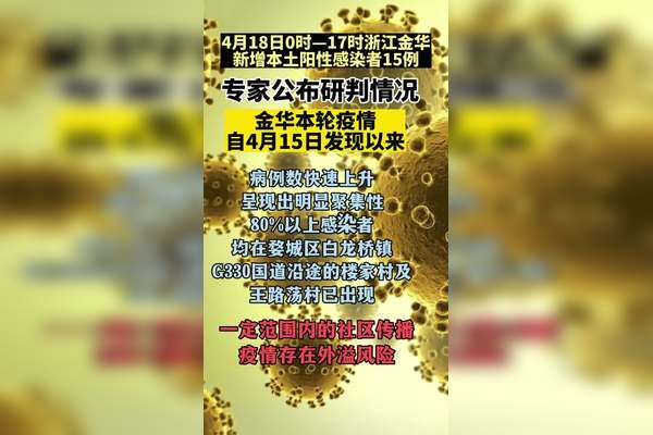 浙江新增本土确诊3例、无症状83例，最新疫情通报